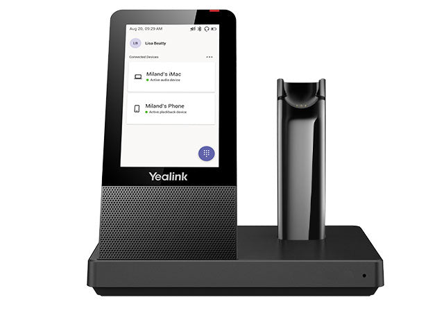 Yealink WHB670 Replacement DECT Base with Touch Screen for WH67 MS and UC Headsets Yealink WHB670 Replacement DECT Base with Touch Screen for WH67 MS and UC Headsets